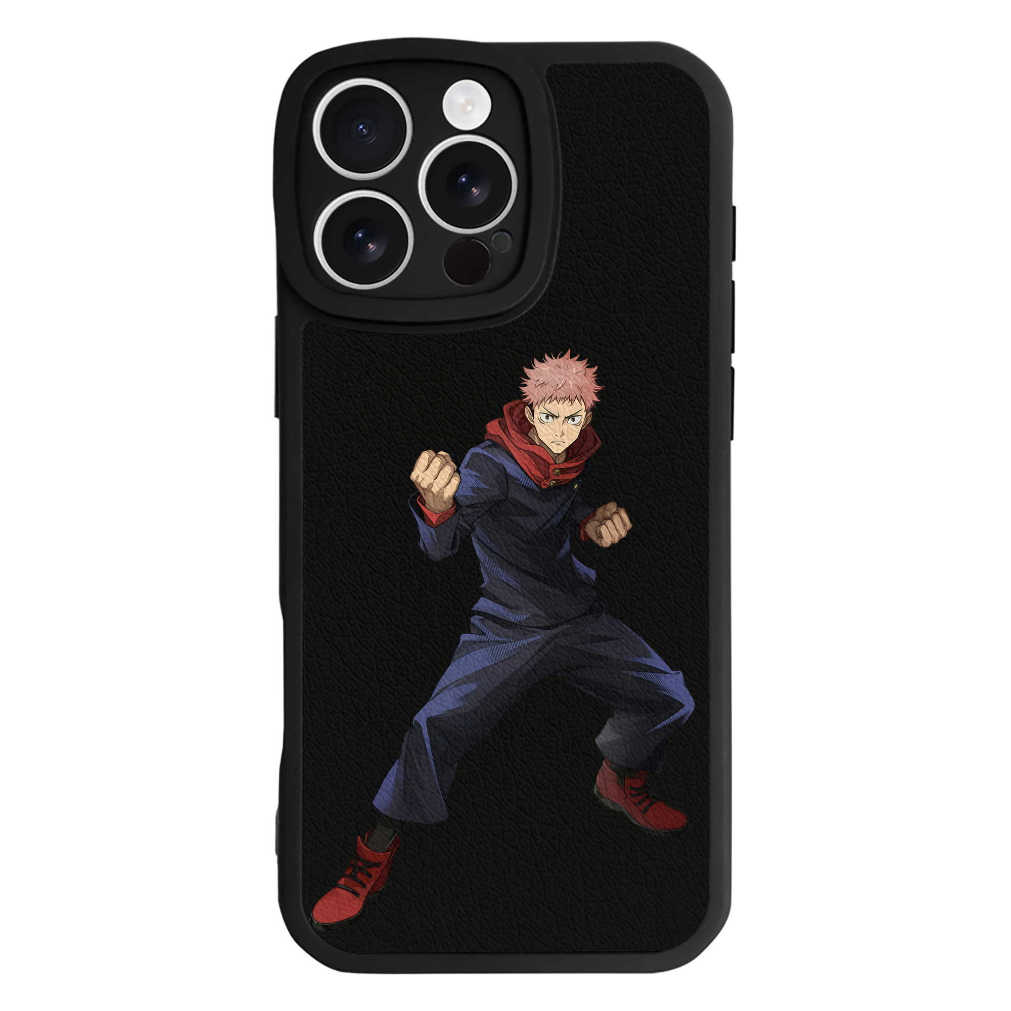 （画像用） 呪術廻戦 Jujutsu Kaisen 【iPhone 16シリーズ対応】シリコンスマホケース（レザー調） 材質：シリコン
